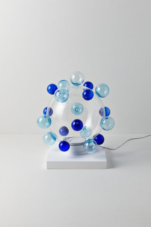 Luminária Candy Crush G Azul Mesa