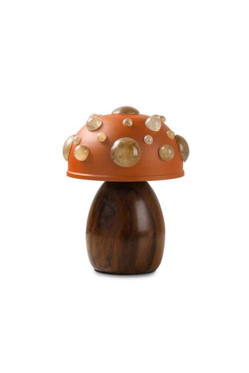 Luminária Mini Cogumelo Precioso Terracota