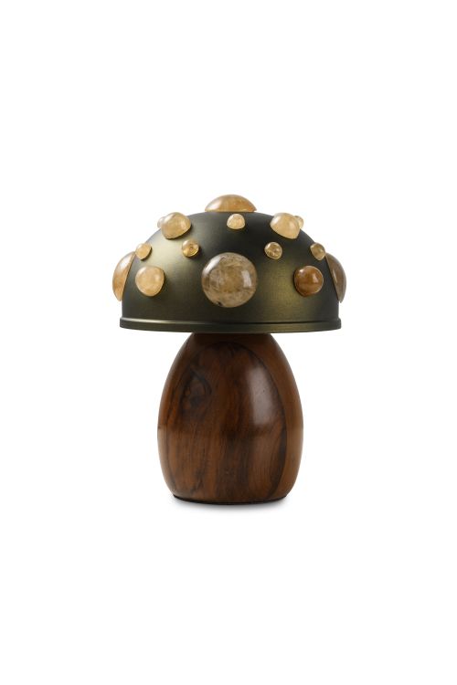 Luminária Mini Cogumelo Precioso Verde