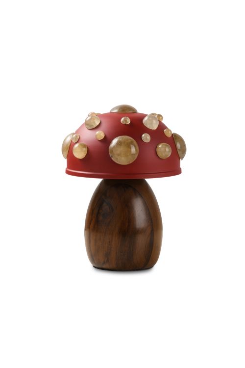 Luminária Mini Cogumelo Precioso Vermelho
